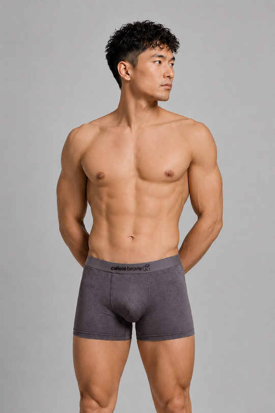 Men's Soft Modal Boxer Briefs - Storm Gray
