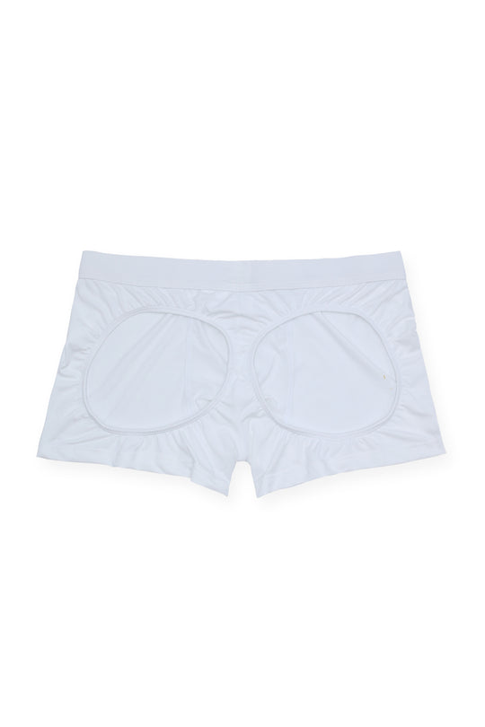 Juicy JJ Boxers with Rear Cutouts - Polar White