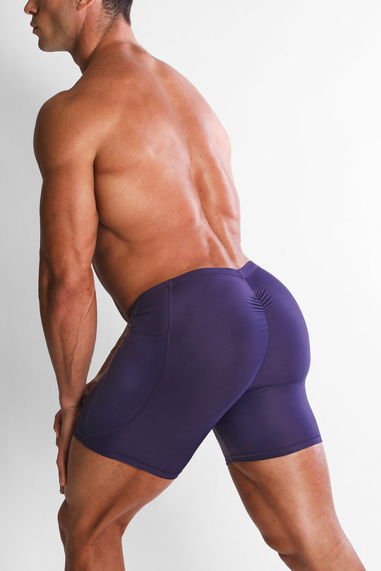 Lustrous Scrunch-Butt 6.5" Bike Shorts - Sugar Plum