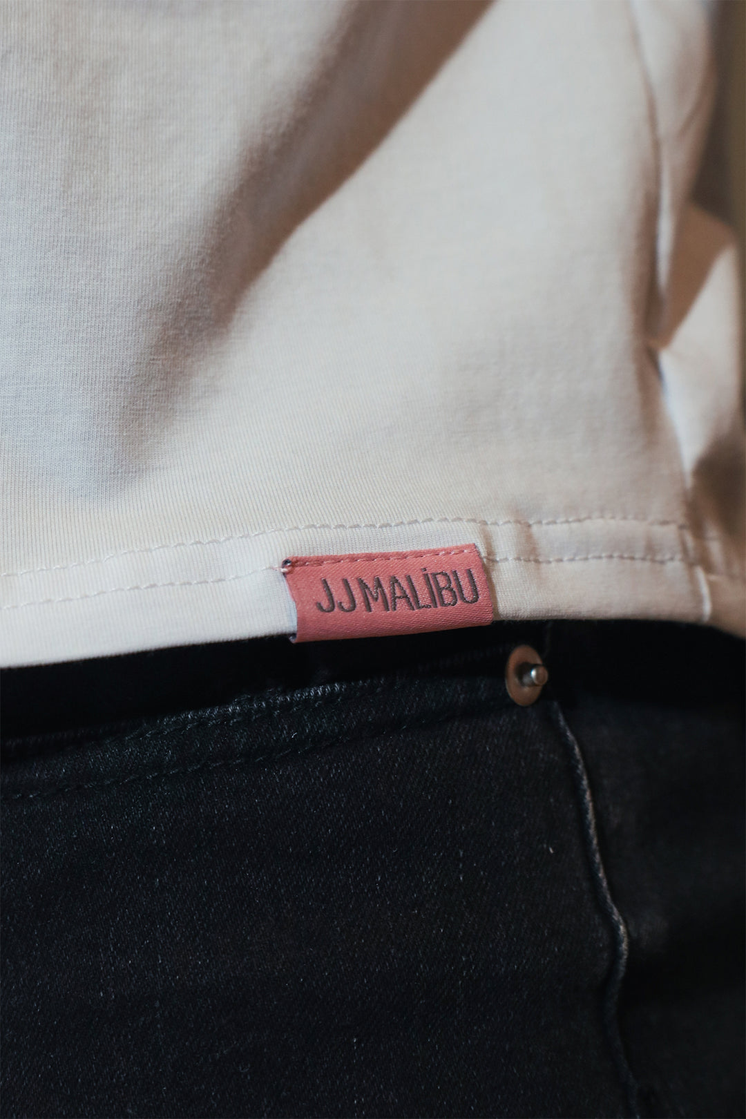 Oversized Relaxed Crop Top - Ivory